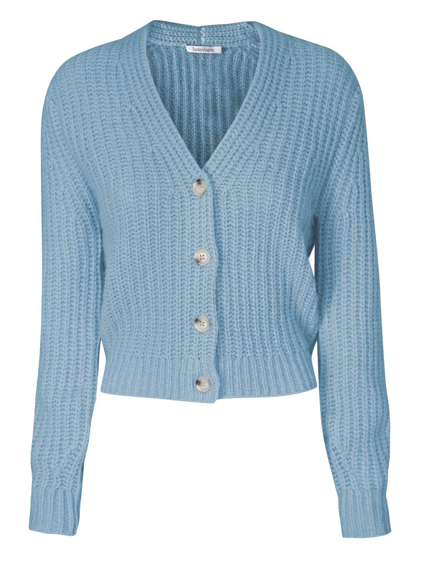 Cashmere Strickjacke mit V-Ausschnitt